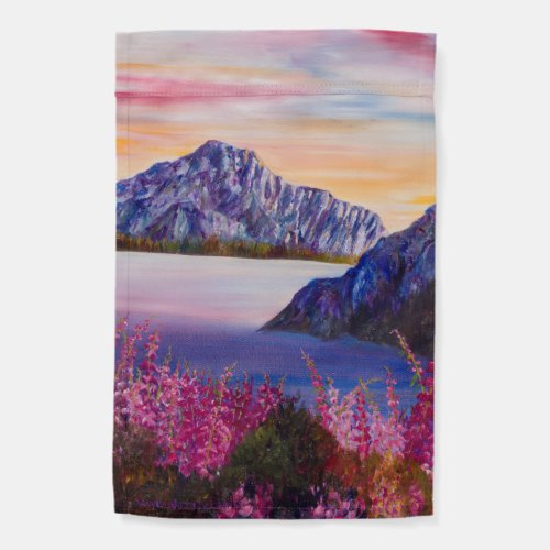 Eagle River Fireweed Garden Flag