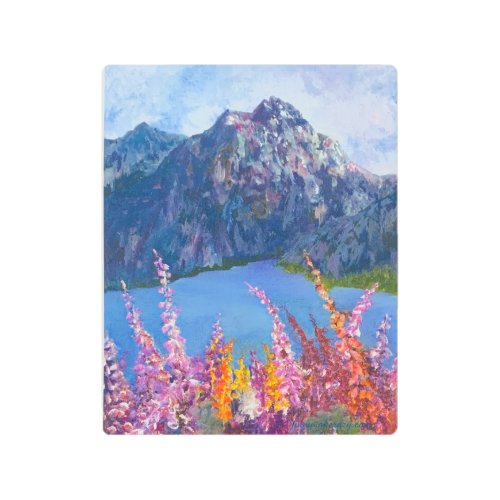 Eagle River Fireweed Metal Metal Print