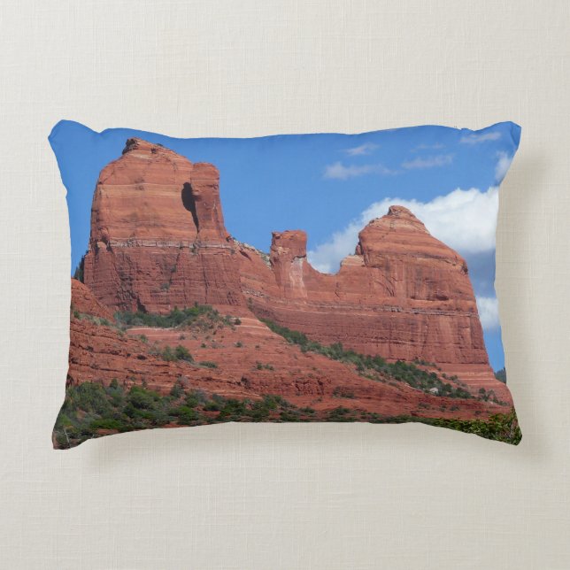 Eagle Rock I Sedona Arizona Travel Photography Accent Pillow (Front)