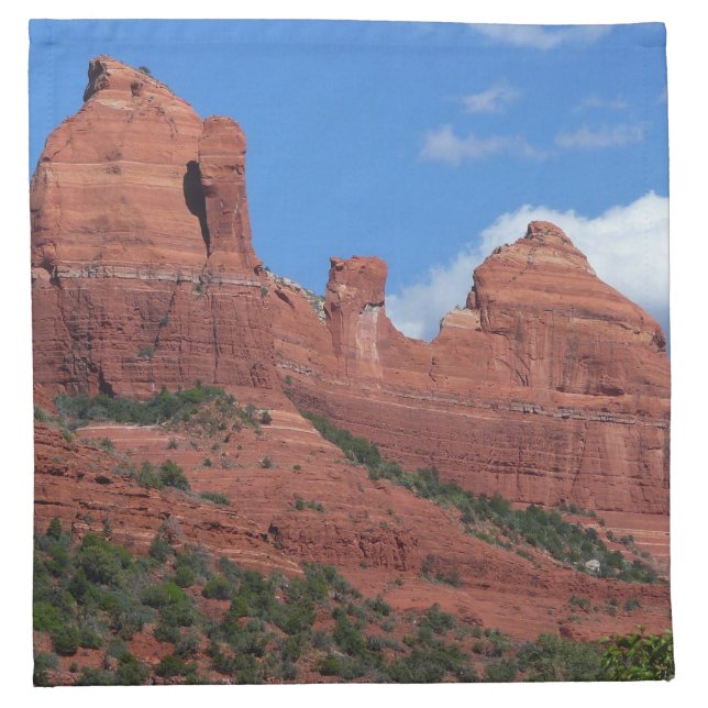 Eagle Rock I Sedona Arizona Travel Photography Cloth Napkin (Front)