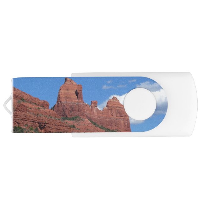 Eagle Rock I Sedona Arizona Travel Photography Flash Drive (Back)