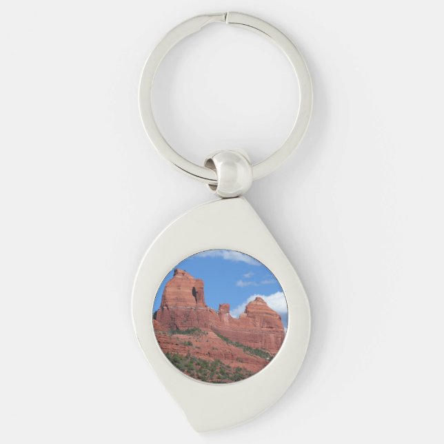 Eagle Rock I Sedona Arizona Travel Photography Keychain (Front)