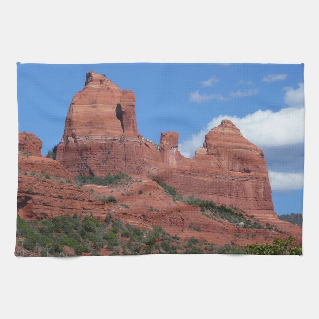 Eagle Rock I Sedona Arizona Travel Photography Kitchen Towel (Horizontal)
