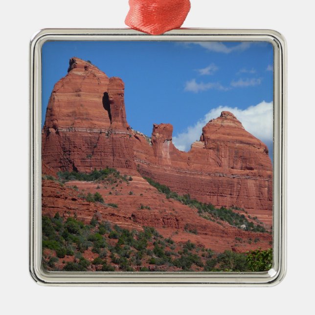 Eagle Rock I Sedona Arizona Travel Photography Metal Ornament (Front)