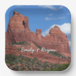 Eagle Rock I Sedona Arizona Travel Photography Paper Plates