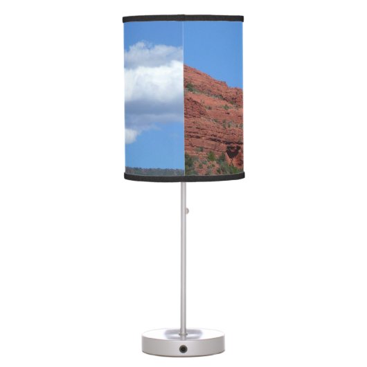 Eagle Rock I Sedona Arizona Travel Photography Table Lamp (Back)