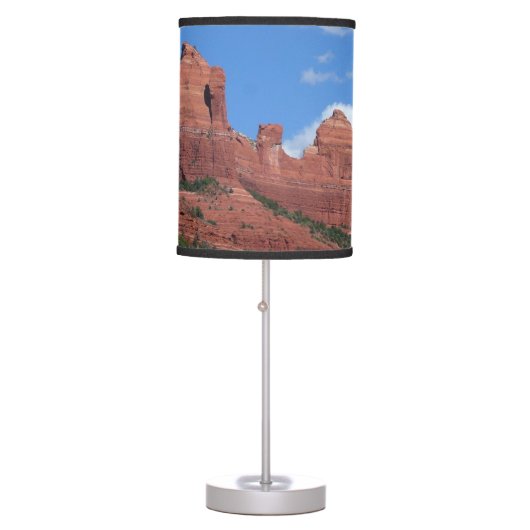 Eagle Rock I Sedona Arizona Travel Photography Table Lamp (Front)