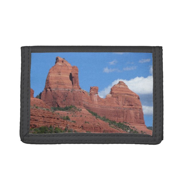 Eagle Rock I Sedona Arizona Travel Photography Trifold Wallet (Front)