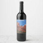 Eagle Rock I Sedona Arizona Travel Photography Wine Label