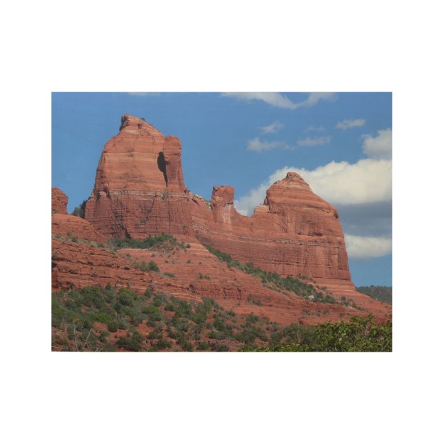 Eagle Rock I Sedona Arizona Travel Photography Wood Poster (Front)