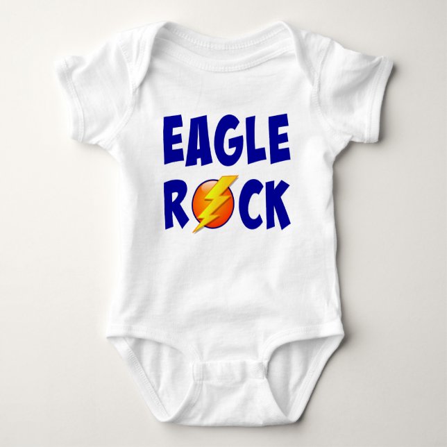 Eagle Rock Lightning Bolt Baby Bodysuit (Front)