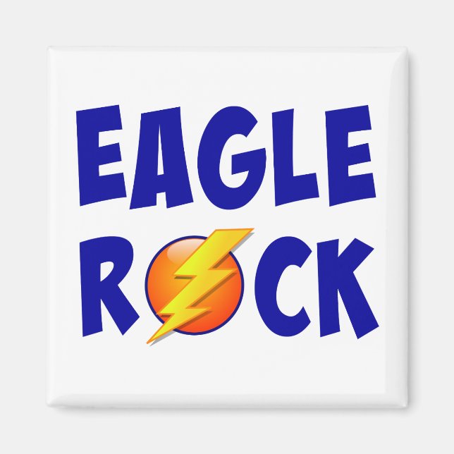 Eagle Rock Lightning Bolt Magnet (Front)