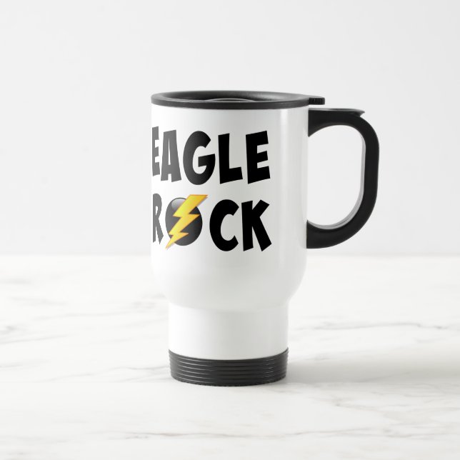 Eagle Rock Lightning Bolt Travel Mug (Right)