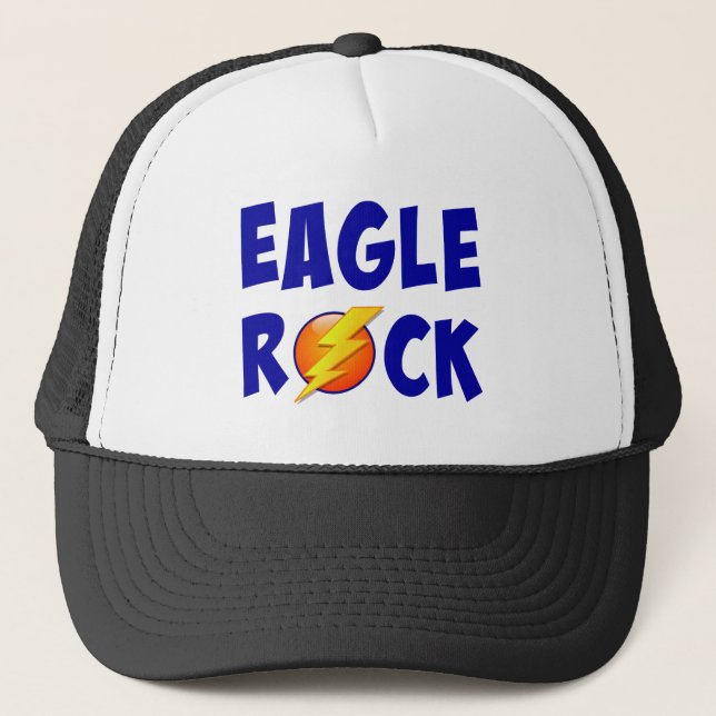Eagle Rock Lightning Bolt Trucker Hat (Front)