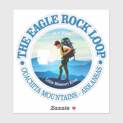 Eagle Rock Loop Trail Hiker C Sticker