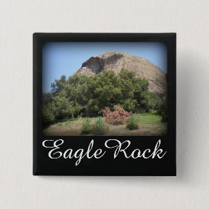 Eagle Rock Monument in Los Angeles, California Button