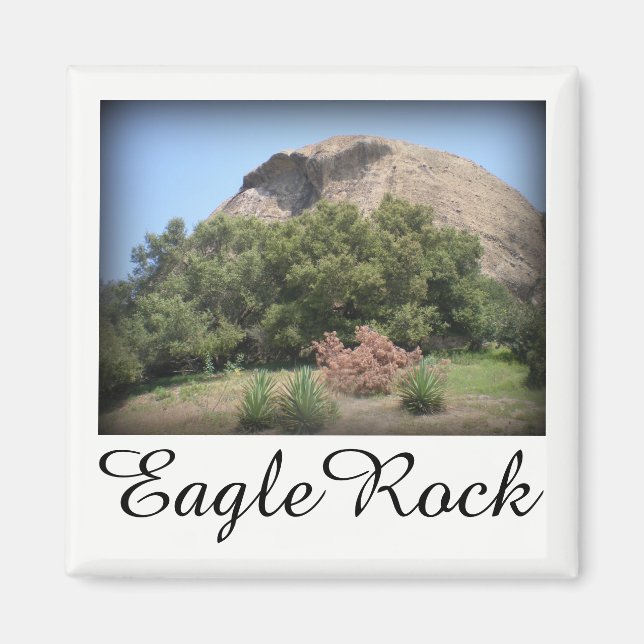 Eagle Rock Monument in Los Angeles, California Magnet (Front)