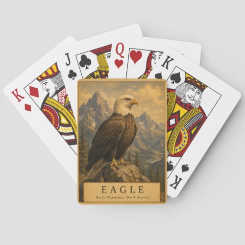 Eagle Rocky Mountains VINTAGE Poker Cards
