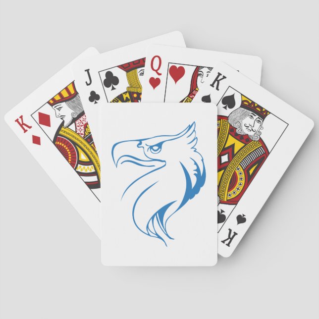 Eagle’s head poker cards (Back)