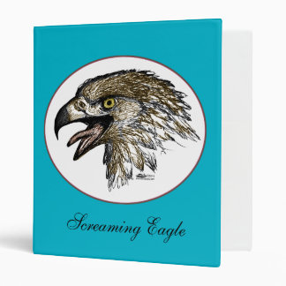 Eagle Screaming 3 Ring Binder