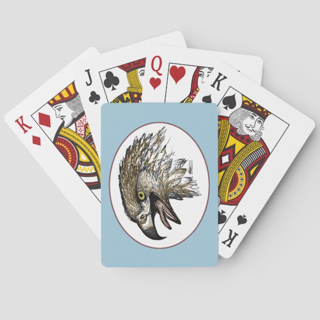 Eagle Screaming Poker Cards (Back)