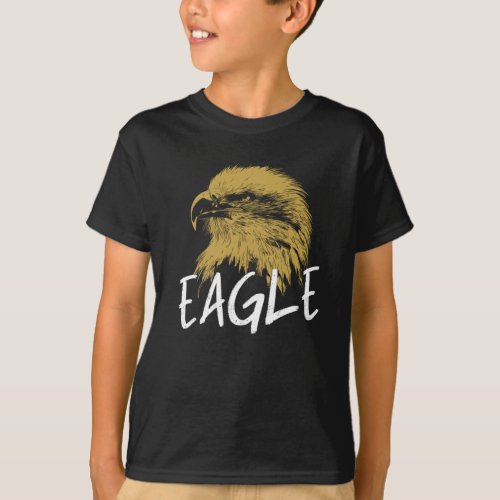 Eagle shaman totem animal two sides print T_Shirt