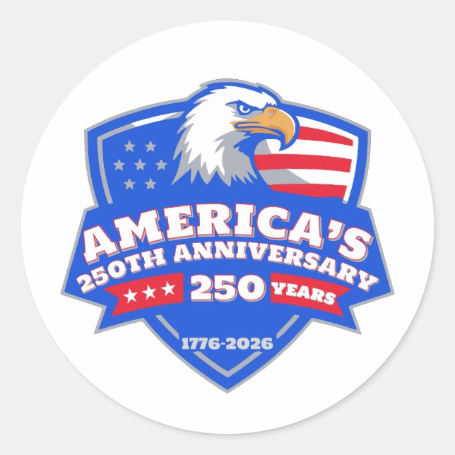 Eagle Shield Seal • United States 250th Stickers (Front)