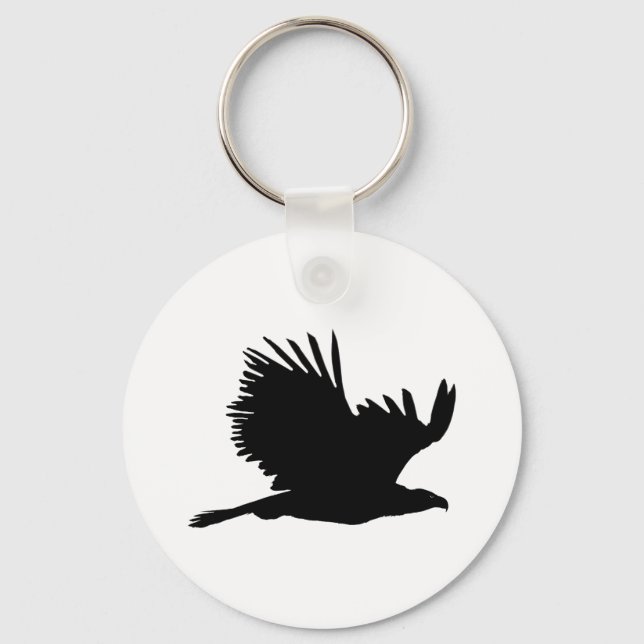 Eagle silhouette Gifts Keychain (Front)