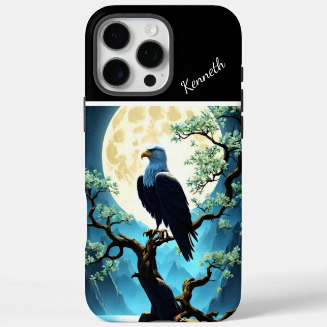 Eagle Silhouette on River Willow Case-Mate iPhone Case (Back)