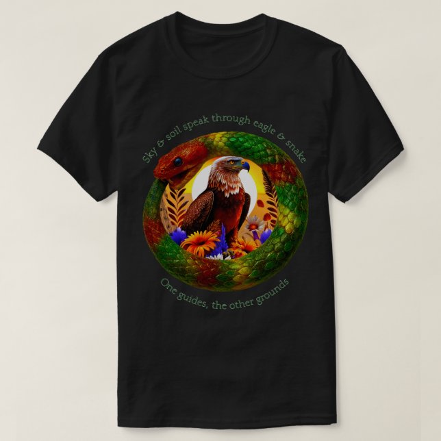 Eagle & Snake 006 T-Shirt (Design Front)