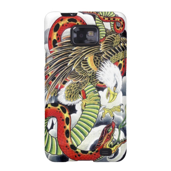 Eagle & Snake Japanese Tattoo Design Samsung Galaxy SII Case