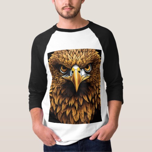 Eagle Soar Majestic Print T_shirt for a Powerful