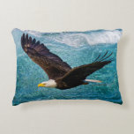 Eagle Soaring Above the Storm Accent Pillow