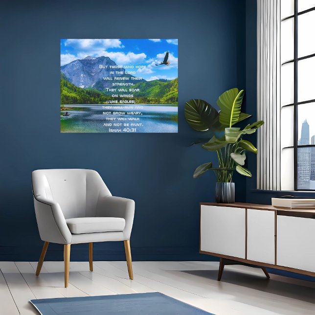 Eagle Soaring Lake Mountain Poster (Creator Uploaded)