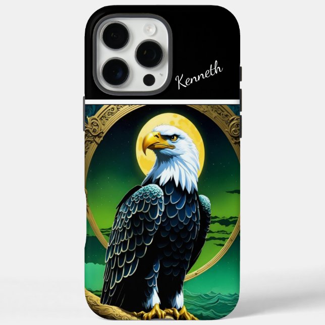 Eagle Soft Light Of A Full Moon Case-Mate iPhone Case (Back)