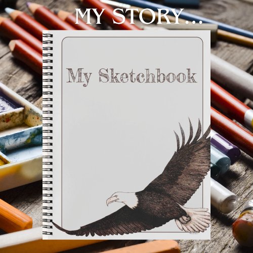 Eagle Spirit Animal Original Art Notebook