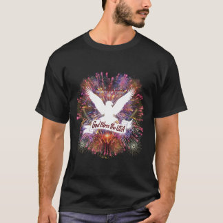 Eagle Spirit of 1776 God Bless the USA Fireworks T-Shirt