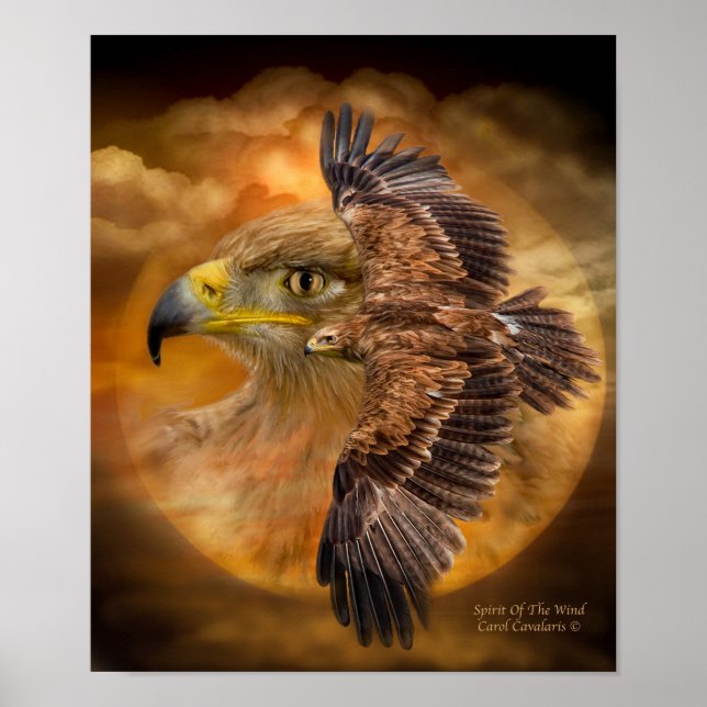 Eagle-Spirit Of The Wind Art Poster/Print Poster (Front)