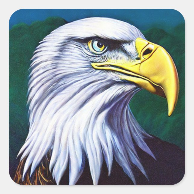 Eagle Square Sticker (Front)