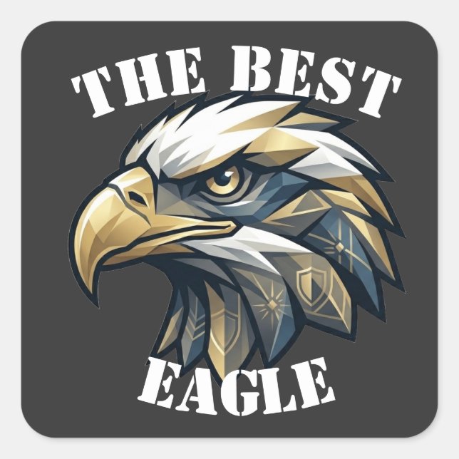 Eagle Square Sticker (Front)