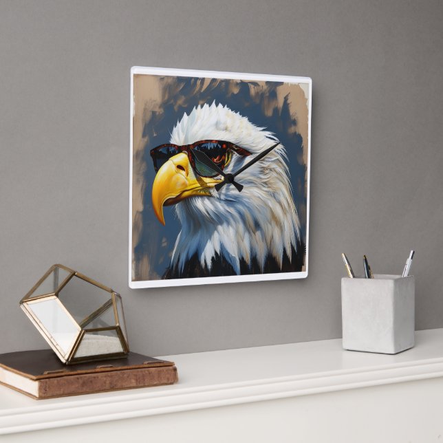 Eagle Square Wall Clock (Office)