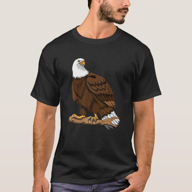 Eagle Stone Eagle Sea Eagle Fish Eagle Gripper Bir T-Shirt (Front)