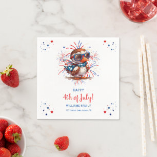 Eagle Summer Party Patriotic USA 4th of July Napkins