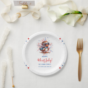 Eagle Summer Party Patriotic USA 4th of July Paper Plates