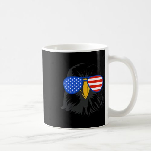 Eagle Sungles 4th July Usa American Bald Eagle  Coffee Mug