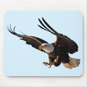 Eagle Swooping Down Mouse Pad