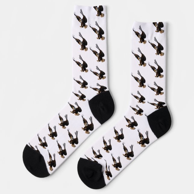Eagle Swooping Down Socks (Left)
