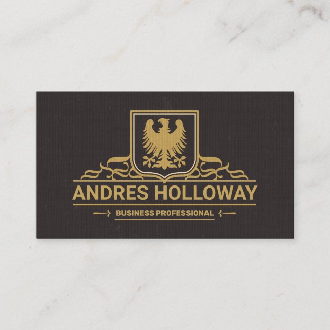 Eagle Symbol | Ornate Elements Business Card (Front)