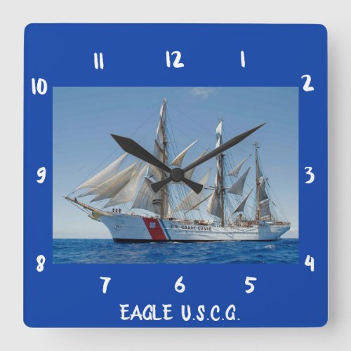 Eagle Tall Ship Wall Clock