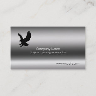 Eagle, Talons outstretched Metallic-effect Business Card